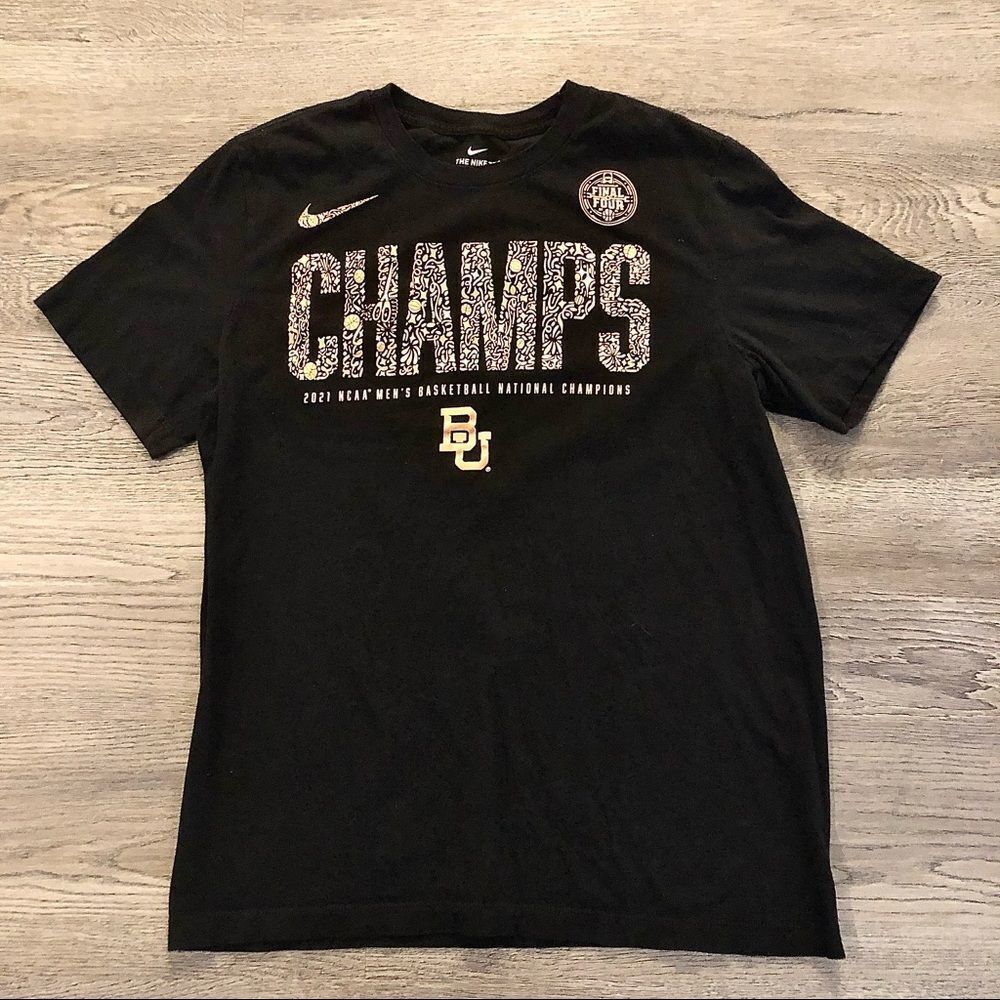 NIKE 𝅺Rare Baylor National Champions Team Issue On-Court Shirt Men Basketball L